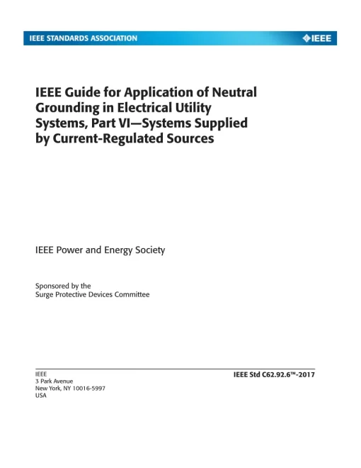 IEEE C62.92.6-2017 pdf