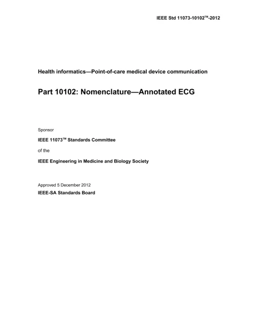 IEEE 11073-10102-2012 pdf