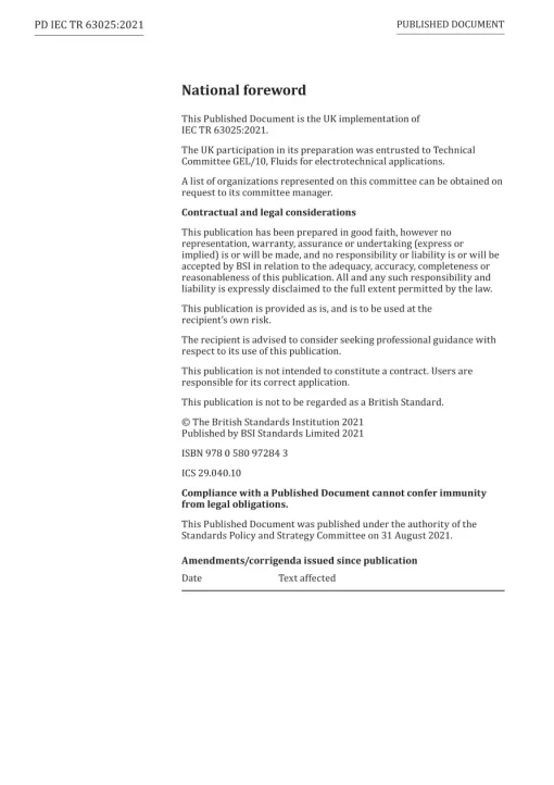 BS PD IEC TR 63025:2021 pdf