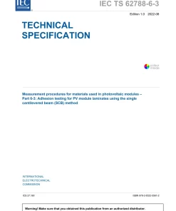 BS PD IEC TS 62788-6-3:2022 pdf