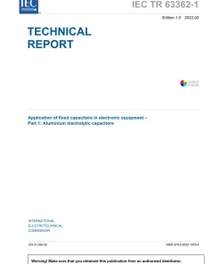 BS PD IEC TR 63362-1:2022 pdf