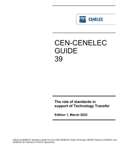 BS PD CEN/CLC GUIDE 39:2022 pdf