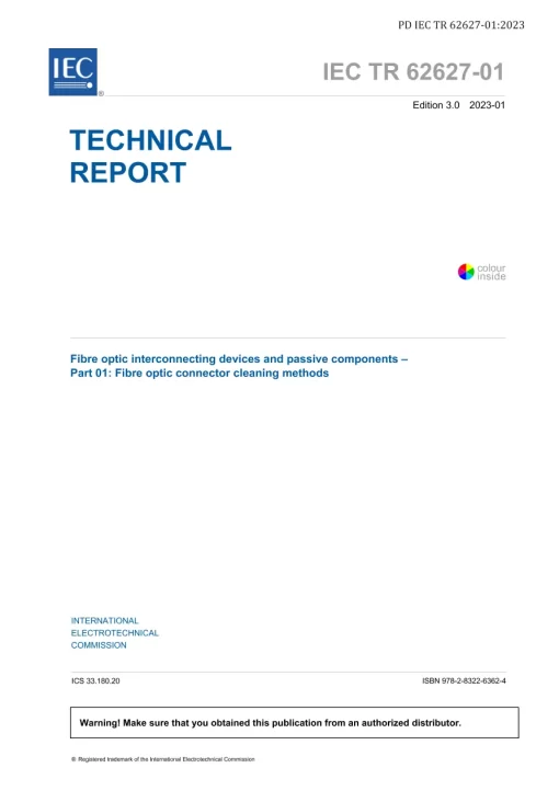 BS PD IEC TR 62627-01:2023 pdf