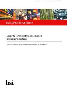 BS PD IEC TS 62443-6-1:2024 pdf