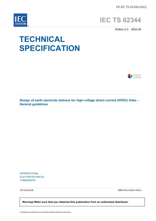 BS PD IEC TS 62344:2022 pdf