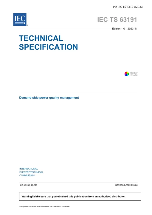 BS PD IEC TS 63191:2023 pdf