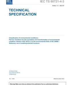 BS PD IEC/TS 60721-4-3:2023 pdf