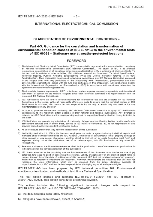 BS PD IEC/TS 60721-4-3:2023 pdf