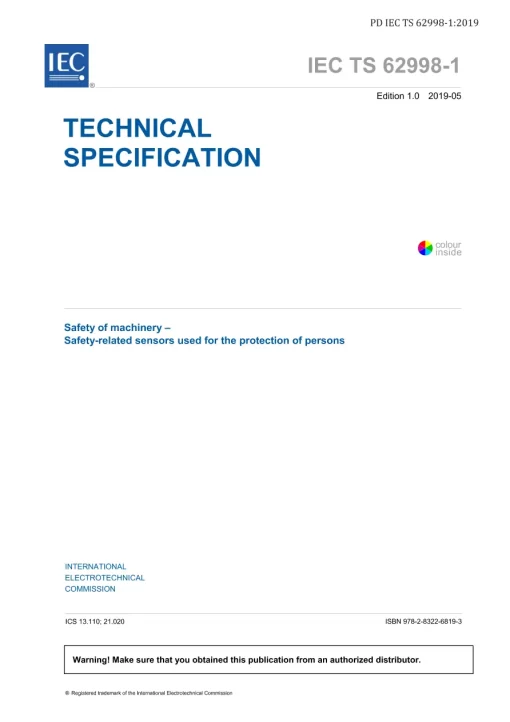 BS PD IEC TS 62998-1:2019 pdf