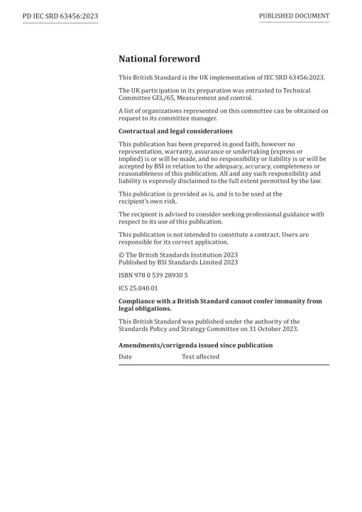 BS PD IEC SRD 63456:2023 pdf