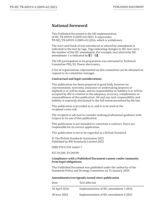 BS PD IEC TR 60919-3:2009+A2:2021 pdf