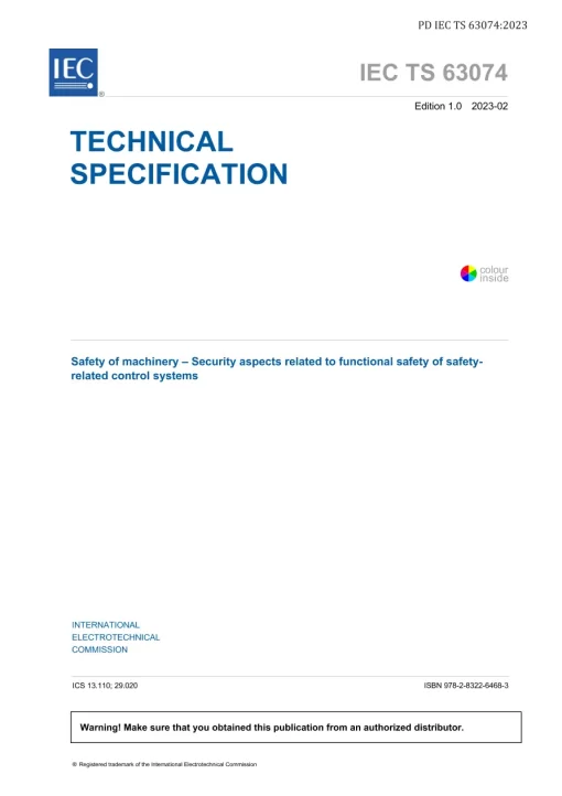 BS PD IEC TS 63074:2023 pdf