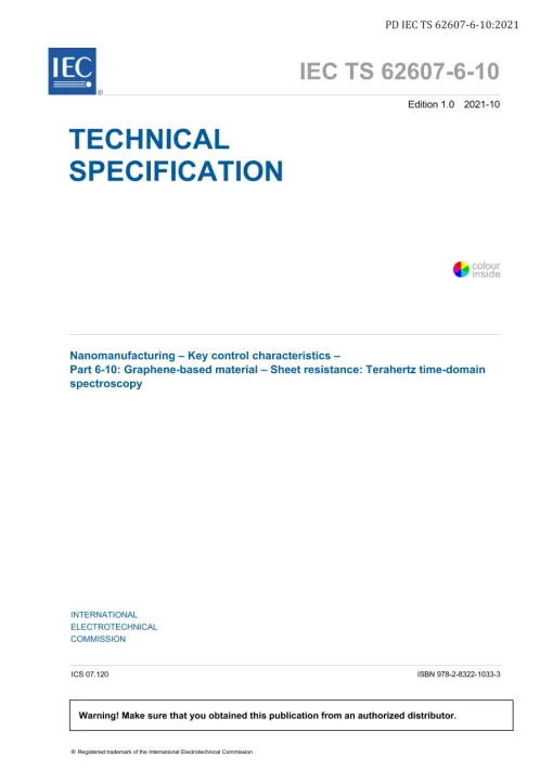 BS PD IEC TS 62607-6-10:2021 pdf