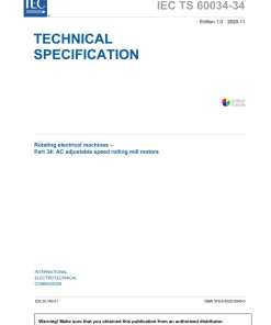 BS PD IEC TS 60034-34:2020 pdf