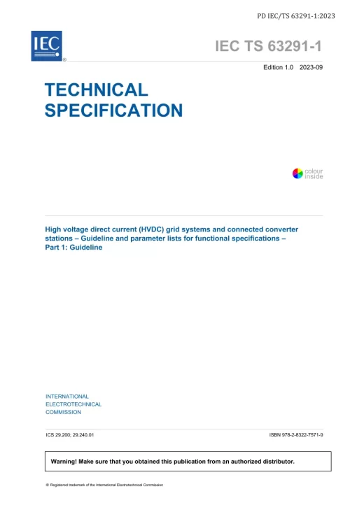 BS PD IEC/TS 63291-1:2023 pdf