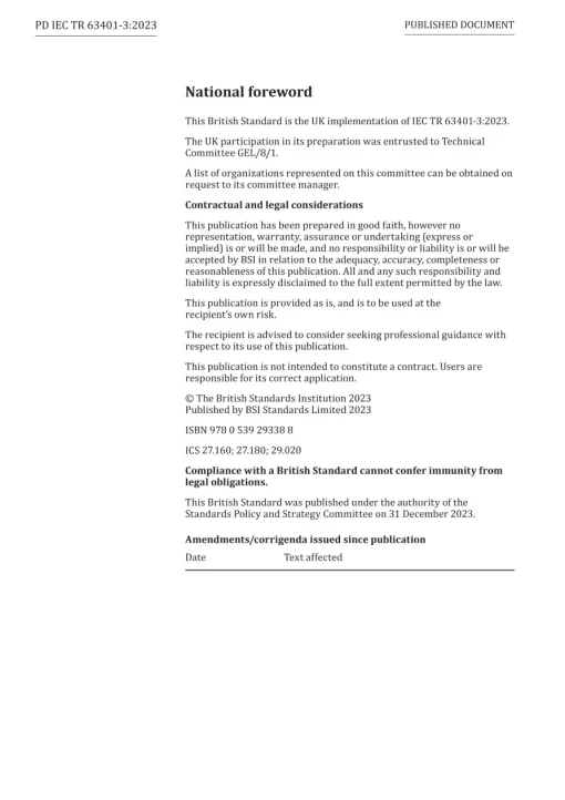 BS PD IEC TR 63401-3:2023 pdf