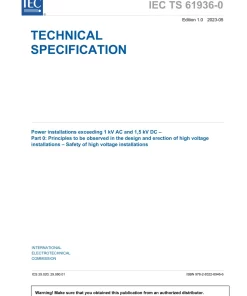 BS PD IEC TS 61936-0:2023 pdf