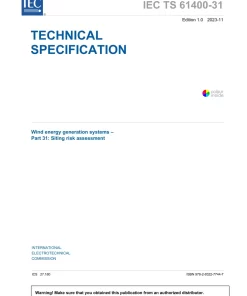 BS PD IEC TS 61400-31:2023 pdf