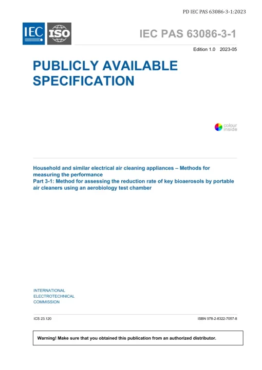 BS PD IEC PAS 63086-3-1:2023 pdf