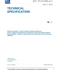 BS PD IEC TS 61496-4-3:2022 pdf